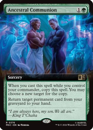 Ancestral Communion (Extended Art) (MSC-376) [Commander: Marvel Super Heroes] Foil
