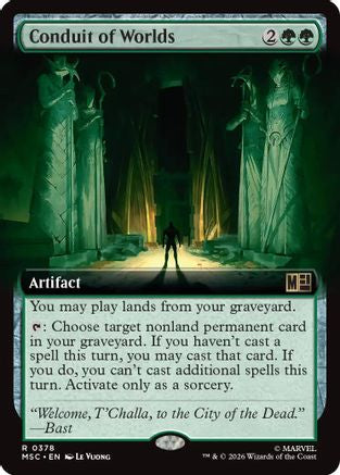 Conduit of Worlds (Extended Art) (MSC-378) [Commander: Marvel Super Heroes] Foil