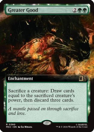 Greater Good (Extended Art) (MSC-380) [Commander: Marvel Super Heroes] Foil