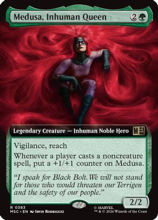 Medusa, Inhuman Queen (Extended Art) (MSC-383) [Commander: Marvel Super Heroes] Foil