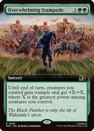 Overwhelming Stampede (Extended Art) (MSC-385) [Commander: Marvel Super Heroes]