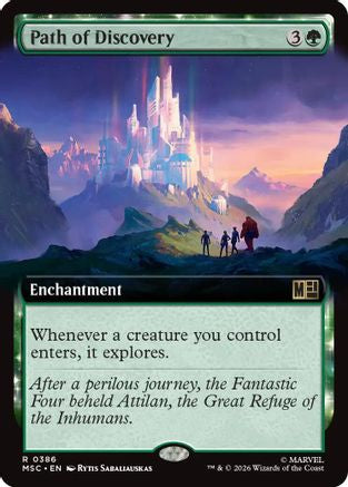 Path of Discovery (Extended Art) (MSC-386) [Commander: Marvel Super Heroes] Foil