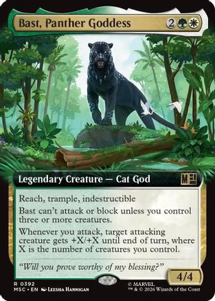 Bast, Panther Goddess (Extended Art) (MSC-392) [Commander: Marvel Super Heroes]