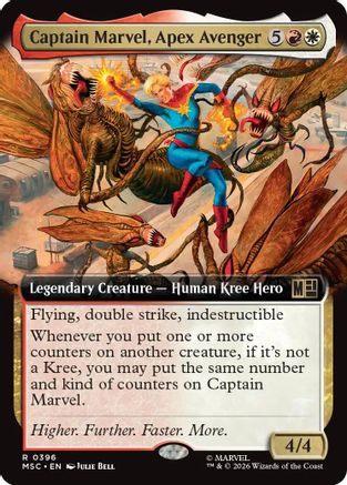 Captain Marvel, Apex Avenger (Extended Art) (MSC-396) [Commander: Marvel Super Heroes]