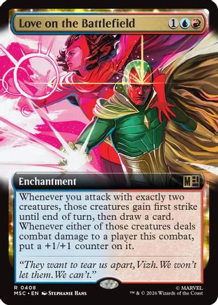Love on the Battlefield (Extended Art) (MSC-408) [Commander: Marvel Super Heroes] Foil
