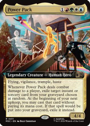 Power Pack (Extended Art) (MSC-411) [Commander: Marvel Super Heroes]
