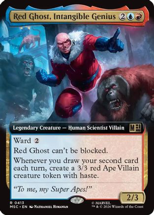 Red Ghost, Intangible Genius (Extended Art) (MSC-413) [Commander: Marvel Super Heroes] Foil