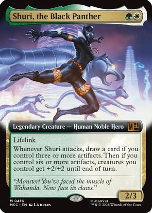 Shuri, the Black Panther (Extended Art) (MSC-416) [Commander: Marvel Super Heroes] Foil