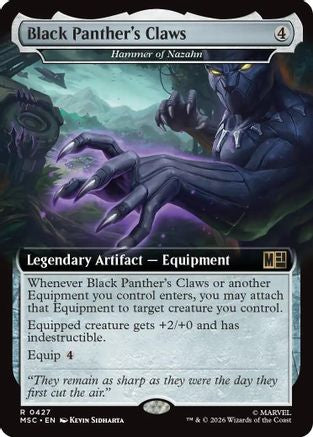 Black Panther's Claws - Hammer of Nazahn (Extended Art) (MSC-427) [Commander: Marvel Super Heroes]