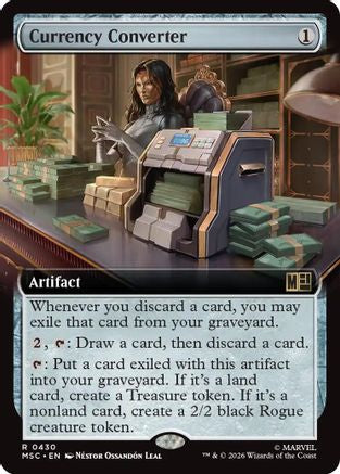 Currency Converter (Extended Art) (MSC-430) [Commander: Marvel Super Heroes] Foil