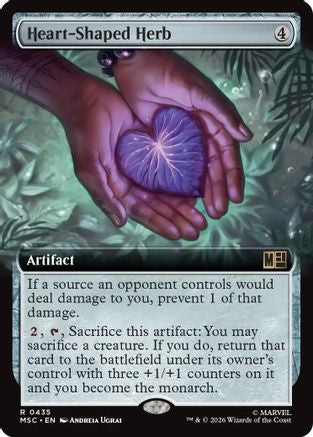 Heart-Shaped Herb (Extended Art) (MSC-435) [Commander: Marvel Super Heroes] Foil