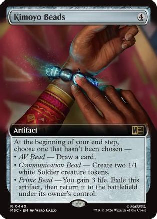 Kimoyo Beads (Extended Art) (MSC-440) [Commander: Marvel Super Heroes] Foil
