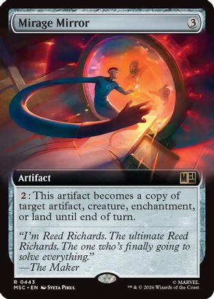 Mirage Mirror (Extended Art) (MSC-443) [Commander: Marvel Super Heroes] Foil