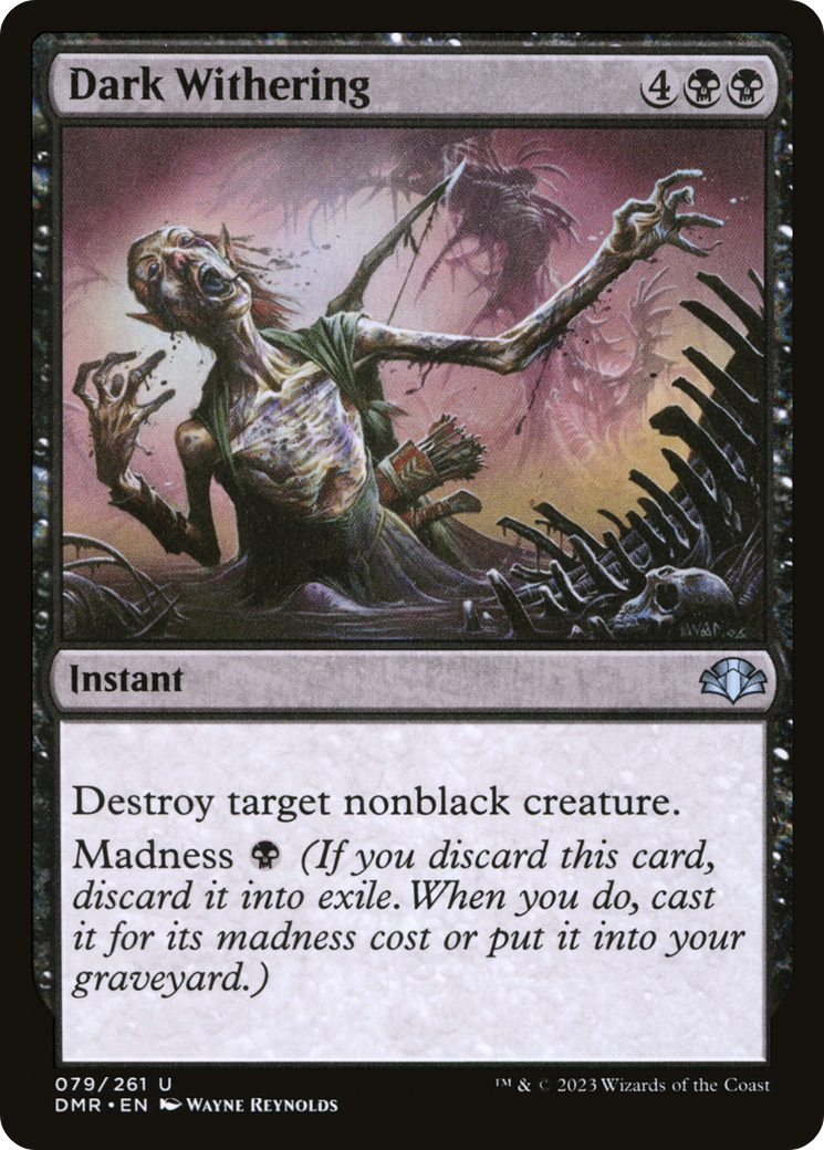 Dark Withering (DMR-079) [Dominaria Remastered] Foil
