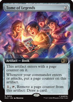 Tome of Legends (Extended Art) (MSC-454) [Commander: Marvel Super Heroes] Foil