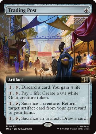 Trading Post (Extended Art) (MSC-455) [Commander: Marvel Super Heroes] Foil