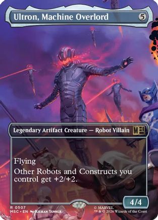 Ultron, Machine Overlord (Borderless) (MSC-507) [Commander: Marvel Super Heroes] Foil