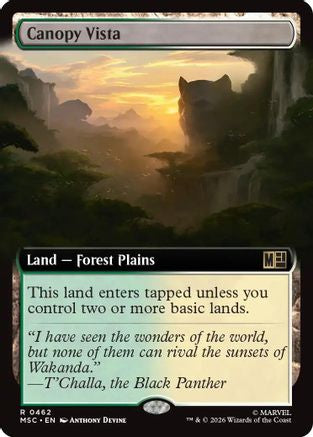 Canopy Vista (Extended Art) (MSC-462) [Commander: Marvel Super Heroes] Foil