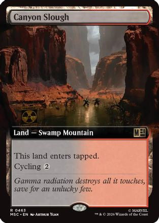 Canyon Slough (Extended Art) (MSC-463) [Commander: Marvel Super Heroes] Foil