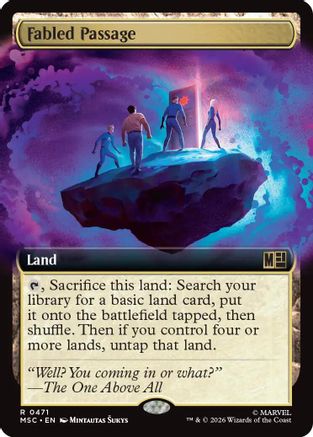 Fabled Passage (Extended Art) (MSC-471) [Commander: Marvel Super Heroes]