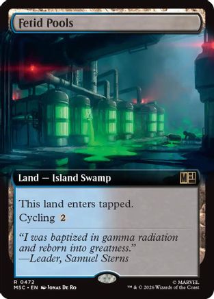 Fetid Pools (Extended Art) (MSC-472) [Commander: Marvel Super Heroes] Foil