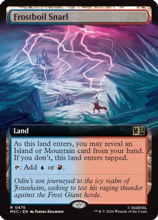 Frostboil Snarl (Extended Art) (MSC-475) [Commander: Marvel Super Heroes] Foil