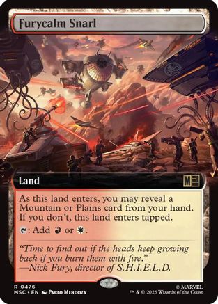 Furycalm Snarl (Extended Art) (MSC-476) [Commander: Marvel Super Heroes] Foil