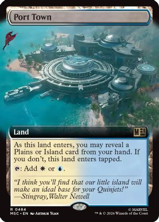 Port Town (Extended Art) (MSC-484) [Commander: Marvel Super Heroes] Foil