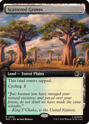 Scattered Groves (Extended Art) (MSC-490) [Commander: Marvel Super Heroes]