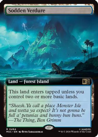 Sodden Verdure (Extended Art) (MSC-494) [Commander: Marvel Super Heroes]