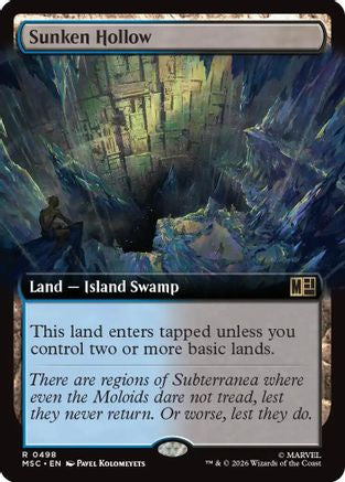 Sunken Hollow (Extended Art) (MSC-498) [Commander: Marvel Super Heroes]