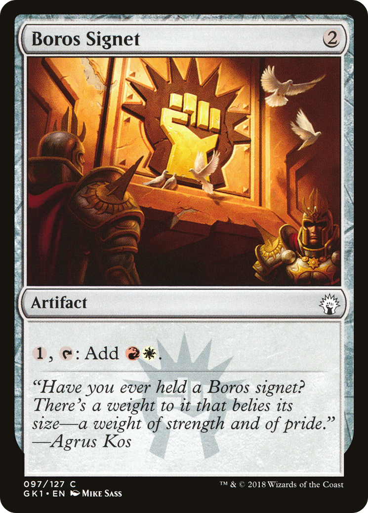 Boros Signet (GR1-097) [GRN Guild Kit]