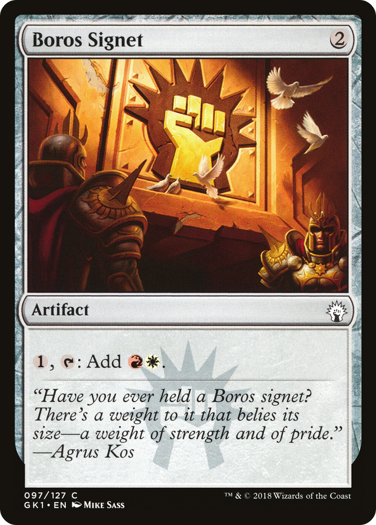 Boros Signet (GR1-097) [GRN Guild Kit]