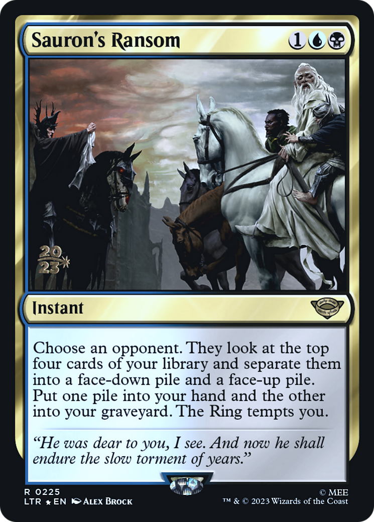 Sauron's Ransom (PRE-225) [Tales of Middle-earth Promos] Foil