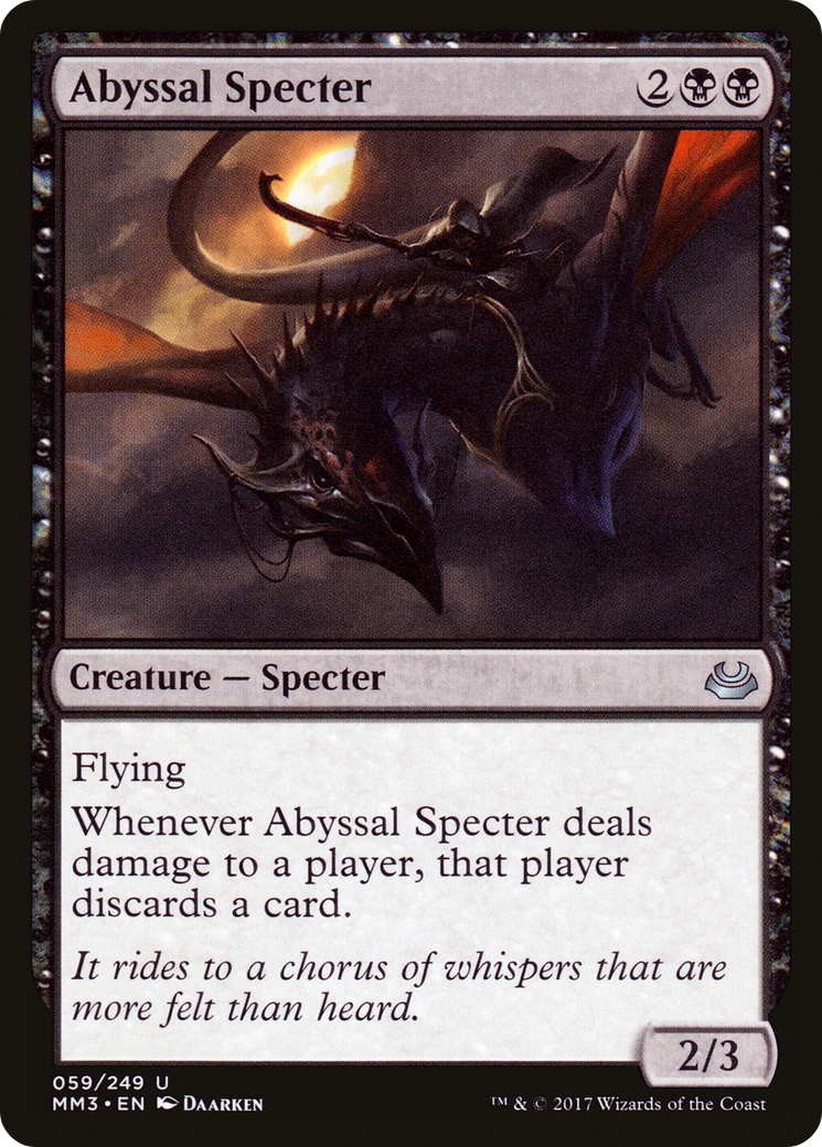 Abyssal Specter (MM3-059) [Modern Masters 2017]