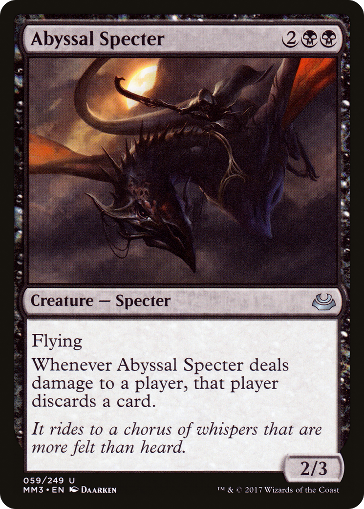 Abyssal Specter (MM3-059) [Modern Masters 2017]