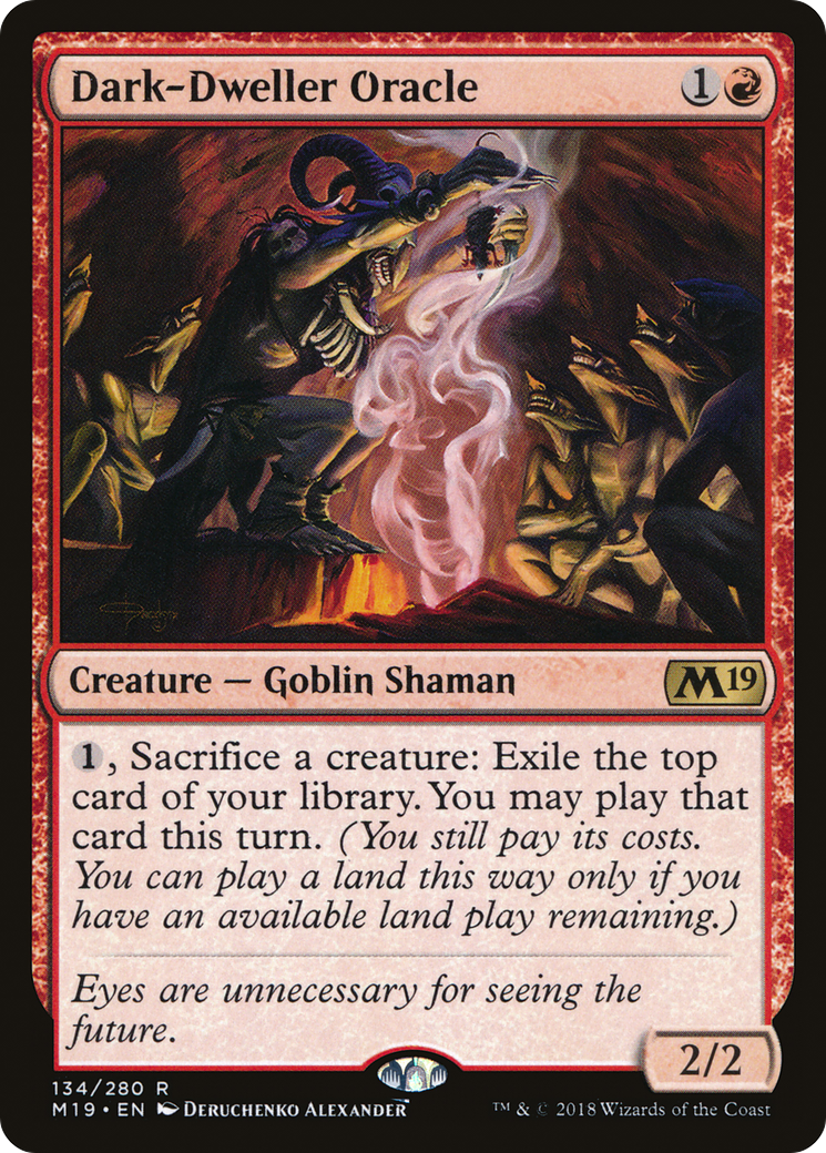 Dark-Dweller Oracle (M19-134) [Core Set 2019] Foil