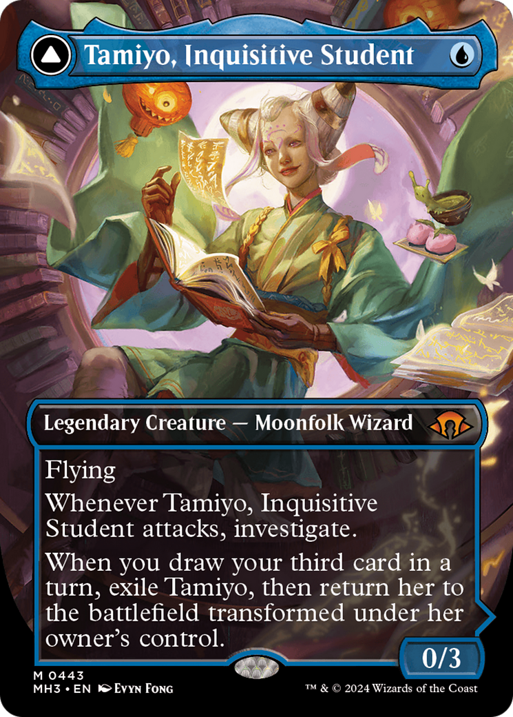 Tamiyo, Inquisitive Student // Tamiyo, Seasoned Scholar (MH3-443) [Modern Horizons 3] (Borderless)