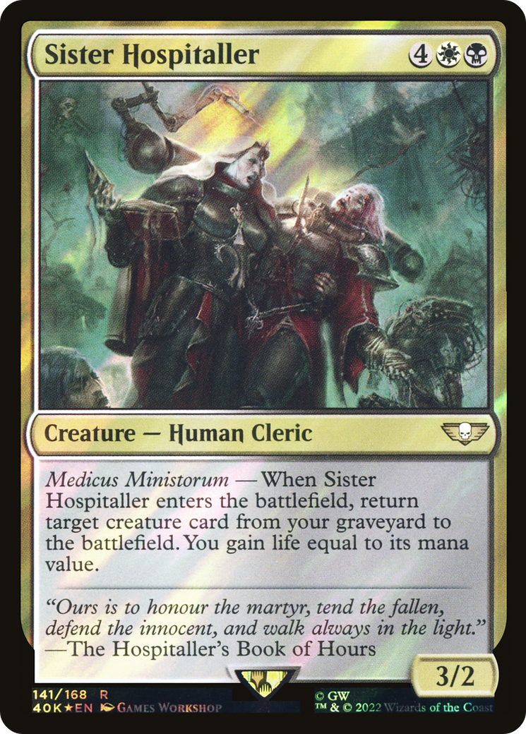 Sister Hospitaller (40K-141★) [Warhammer 40,000 Commander] Foil