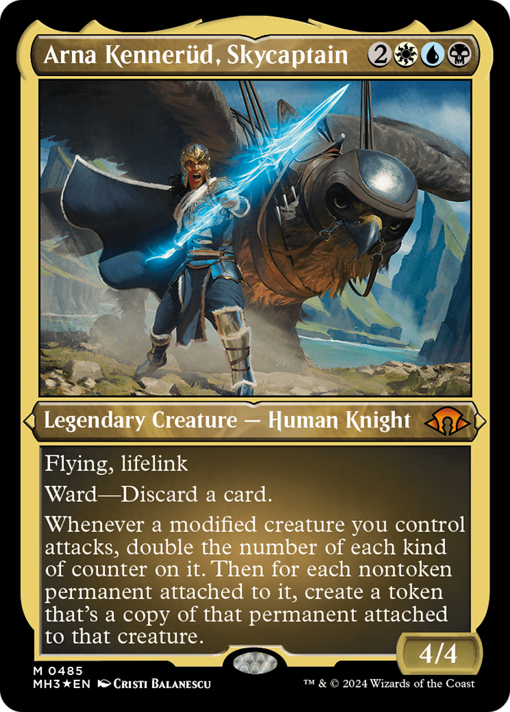 Arna Kennerüd, Skycaptain (MH3-485) [Modern Horizons 3] Etched Foil