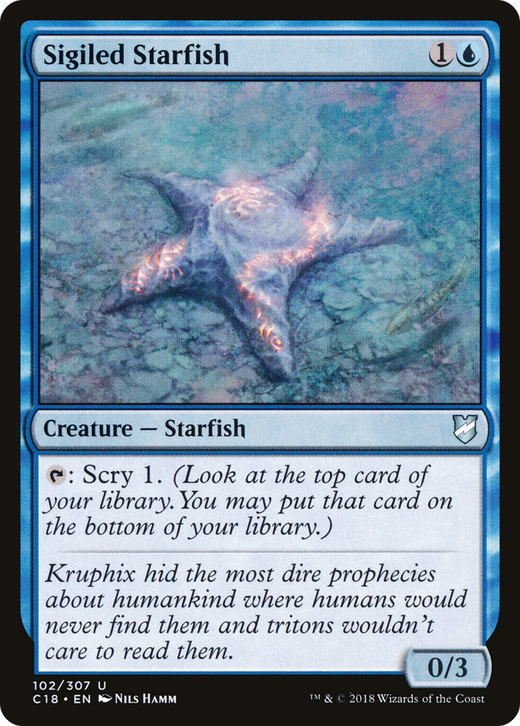 Sigiled Starfish (C18-102) [Commander 2018]