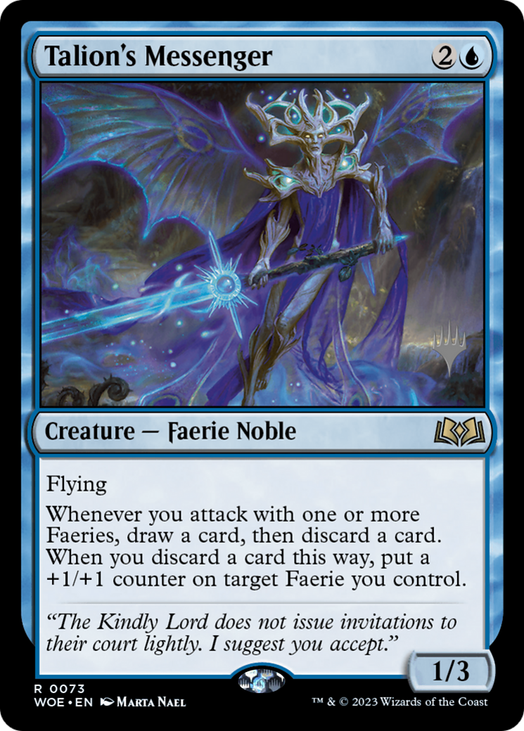 Talion's Messenger (PPWOE-73P) [Wilds of Eldraine Promos]