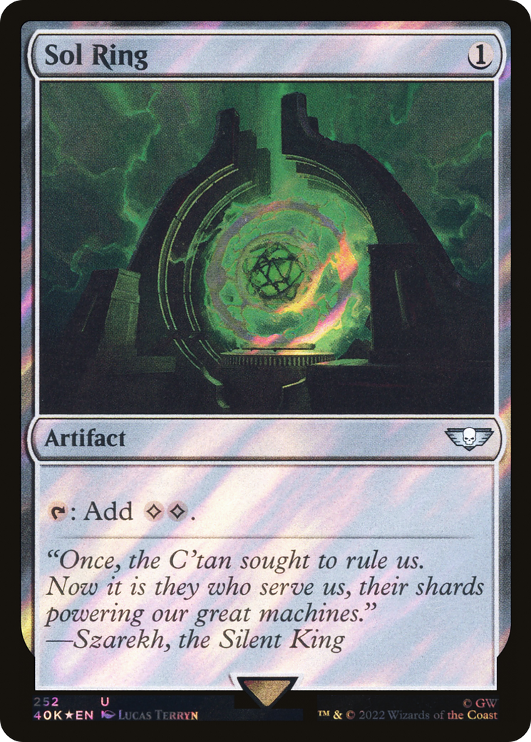 Sol Ring (40K-252) (Surge Foil) [Warhammer 40,000 Commander] Foil