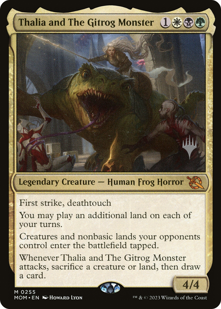 Thalia and The Gitrog Monster (PPMOM-255P) [March of the Machine Promos]