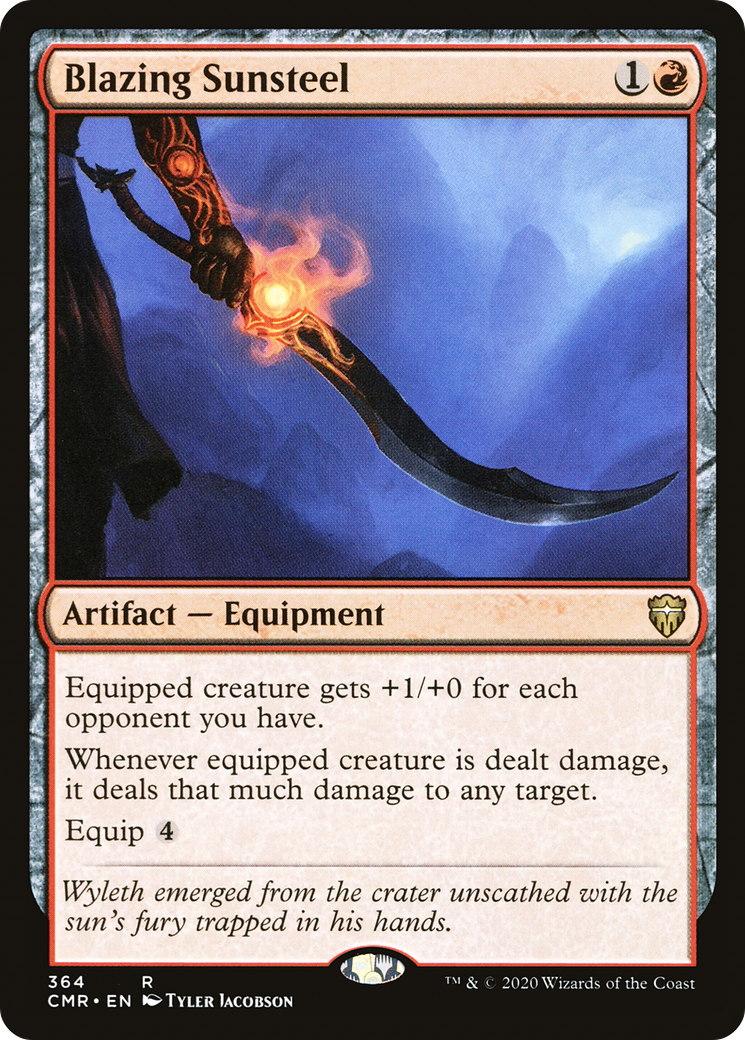 Blazing Sunsteel (CMR-364) [Commander Legends]