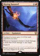 Blazing Sunsteel (CMR-364) [Commander Legends]