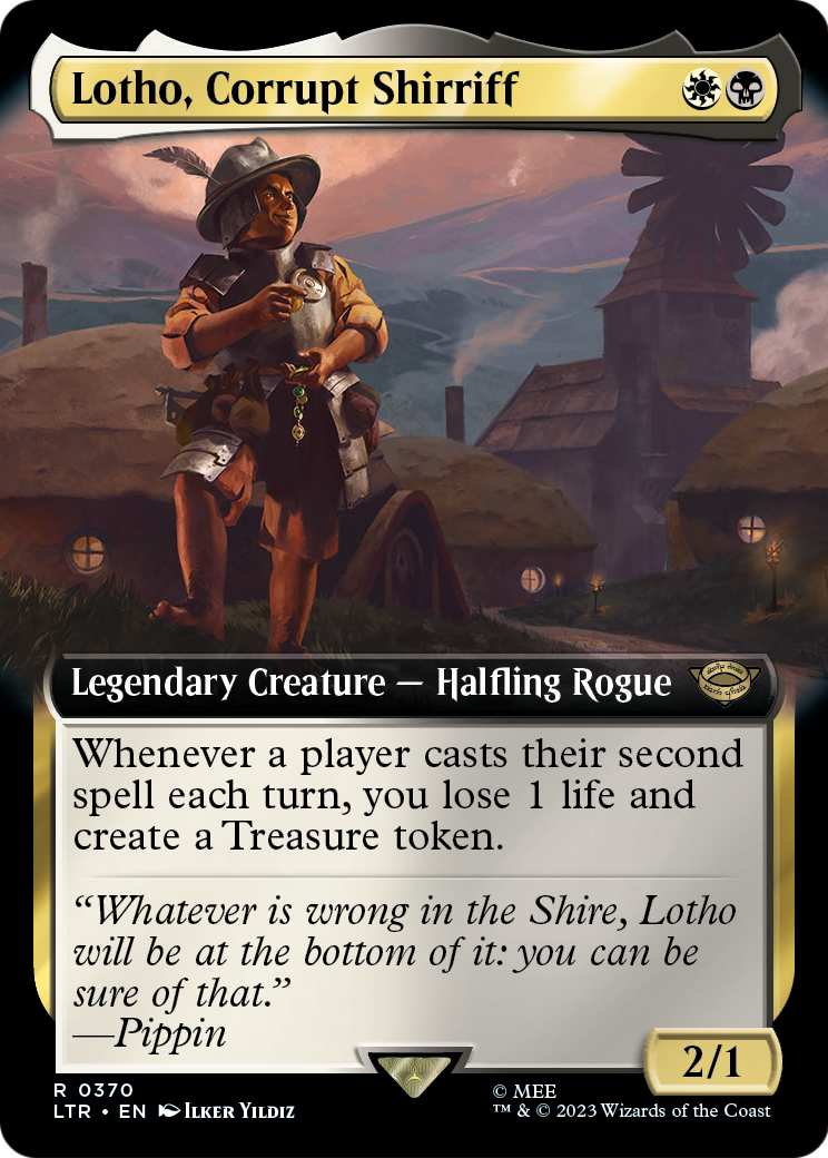 Lotho, Corrupt Shirriff (Extended Art) (LTR-370) [The Lord of the Rings: Tales of Middle-earth]