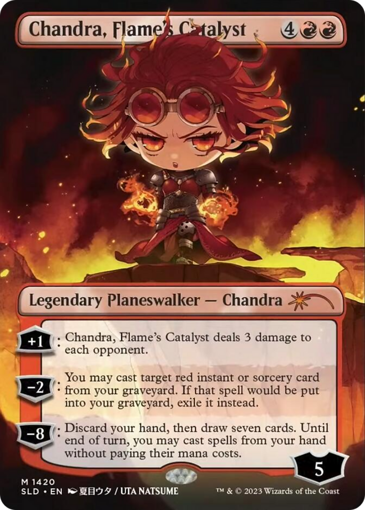 Chandra, Flame's Catalyst (SLD-1420★) [Secret Lair Drop] (Borderless) Foil