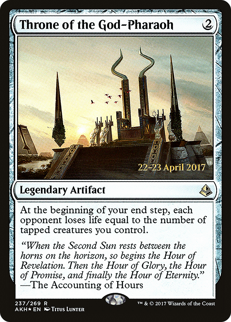 Throne of the God-Pharaoh (PRE-237S) [Amonkhet Promos] Foil