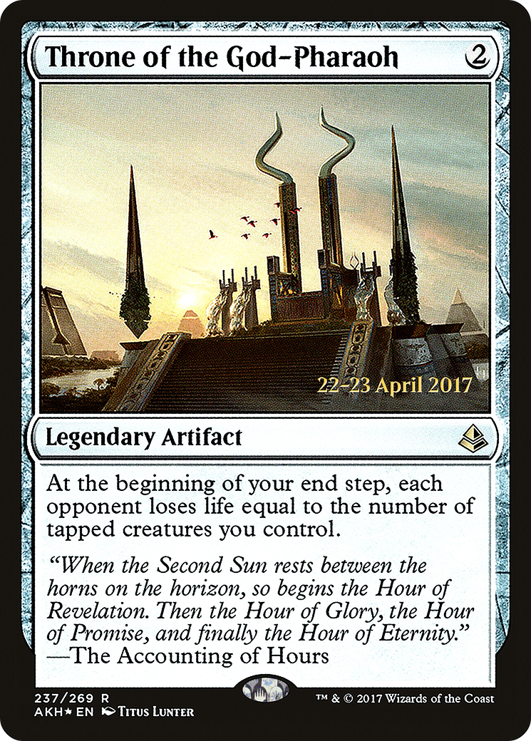 Throne of the God-Pharaoh (PRE-237S) [Amonkhet Promos] Foil